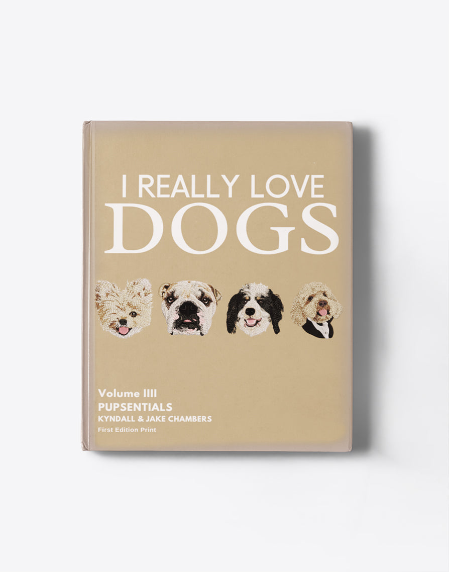 The "I Really Love Dogs v.IV" Coffee Table Book