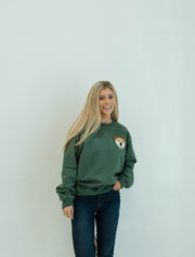 Custom Embroidered Sweatshirt | Alpine Green
