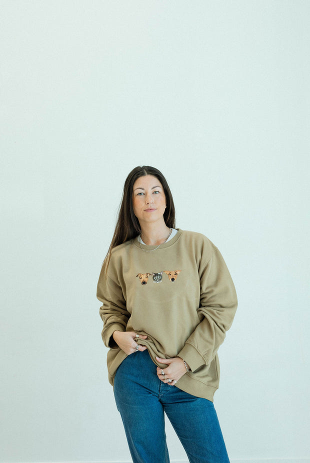 Custom Embroidered Sweatshirt | Biscuit