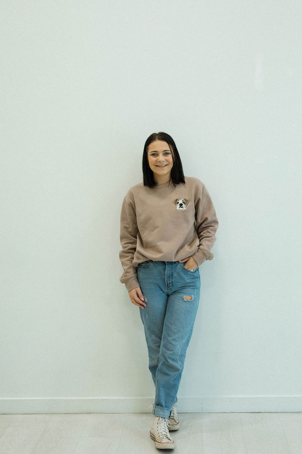 Custom Embroidered Sweatshirt | Clay