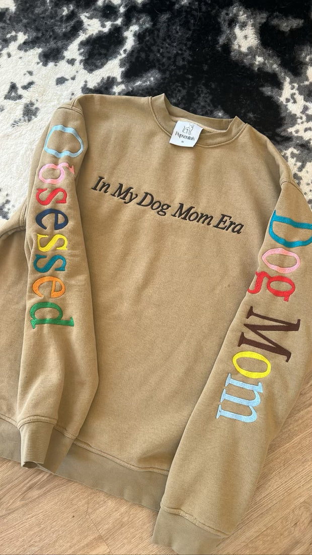 In My Dog Mom Era - Embroidered Sweatshirt