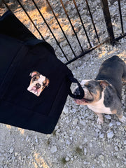 The Custom Embroidered Black Tote