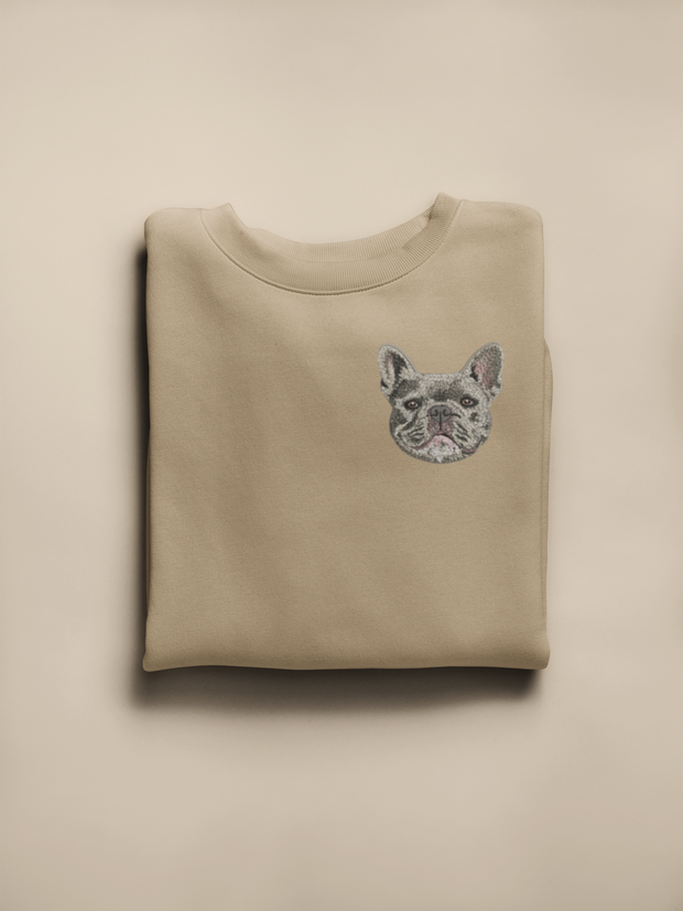 French Bulldog Dog Embrodiered Sweatshirt