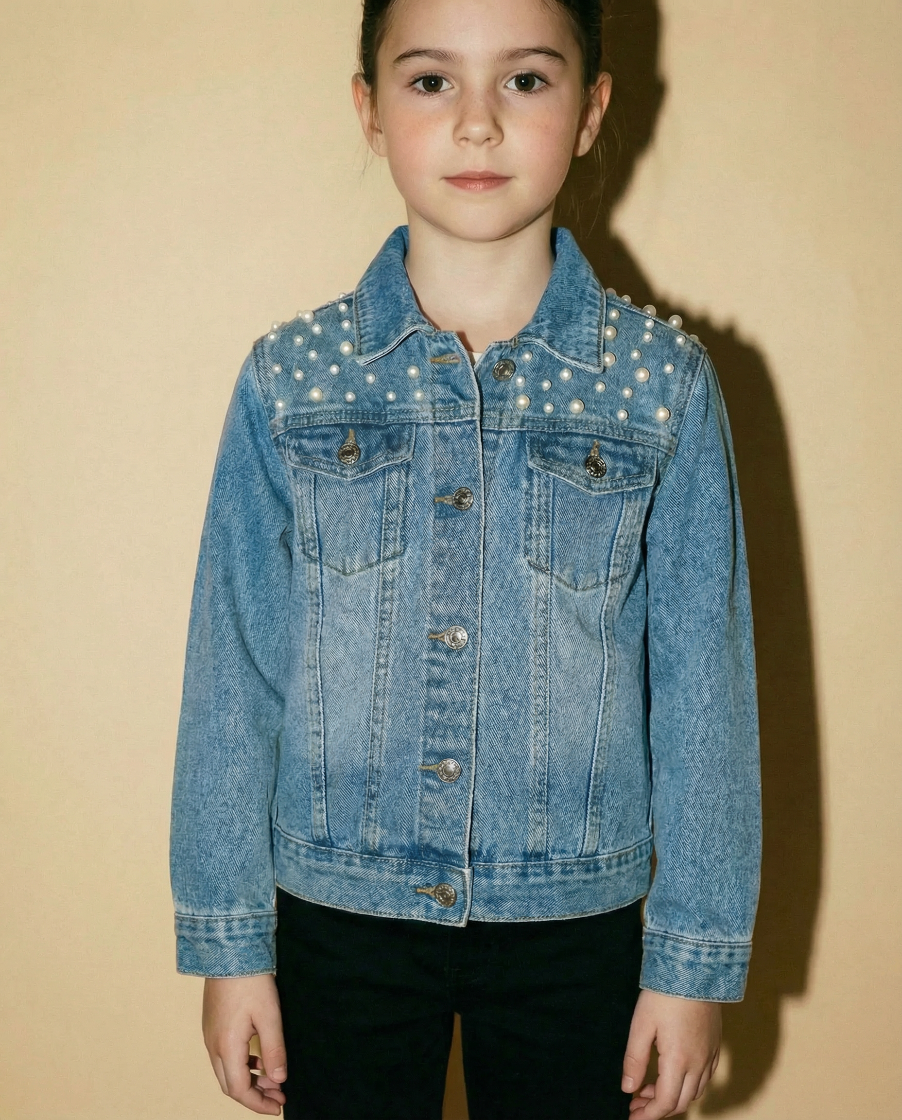The Kids Pearl Denim Jacket