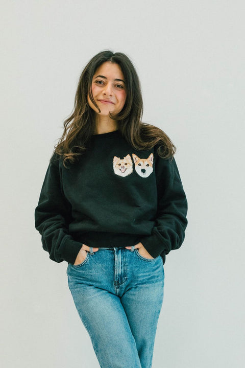 The Custom Embroidered Pet Portrait Sweatshirt