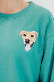 The Custom Embroidered Pet Portrait Sweatshirt