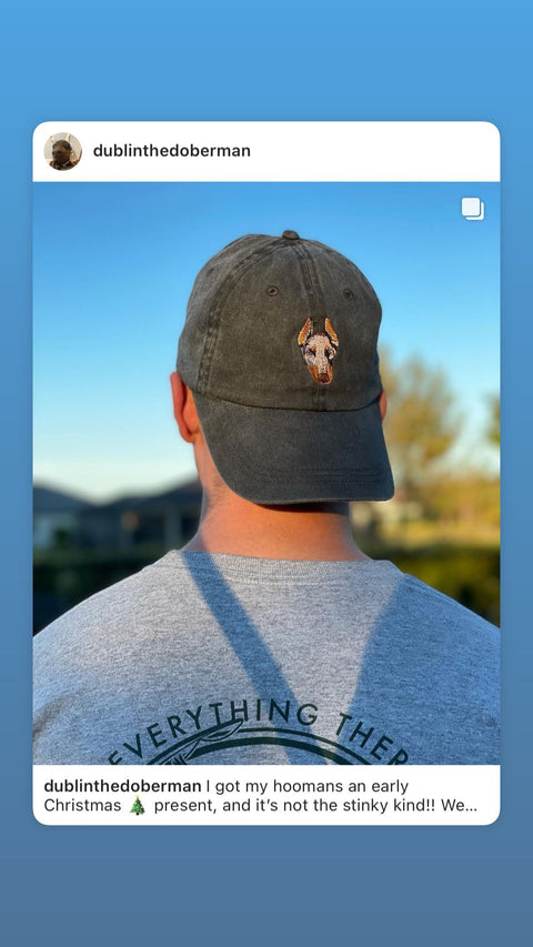 Custom Pet Embroidered Patch Dad Hat