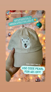 Custom Pet Embroidered Patch Dad Hat