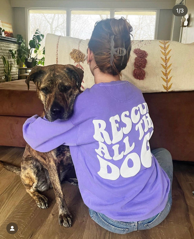 Rescue All The Dogs - Puff Sweatshirt