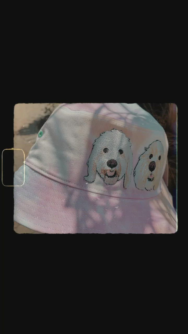 Bucket Hat - Custom Pet Embroidered Patch